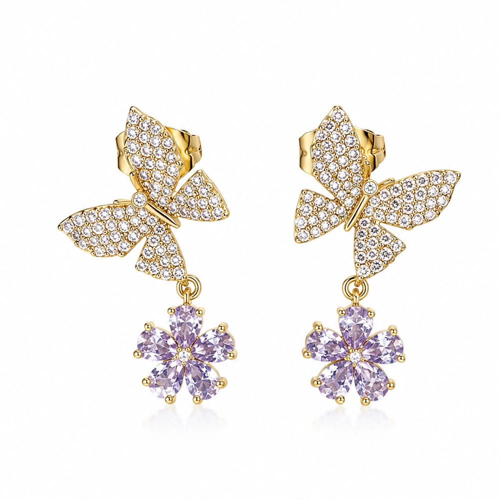 Fairy Garden Butterfly Earrings
