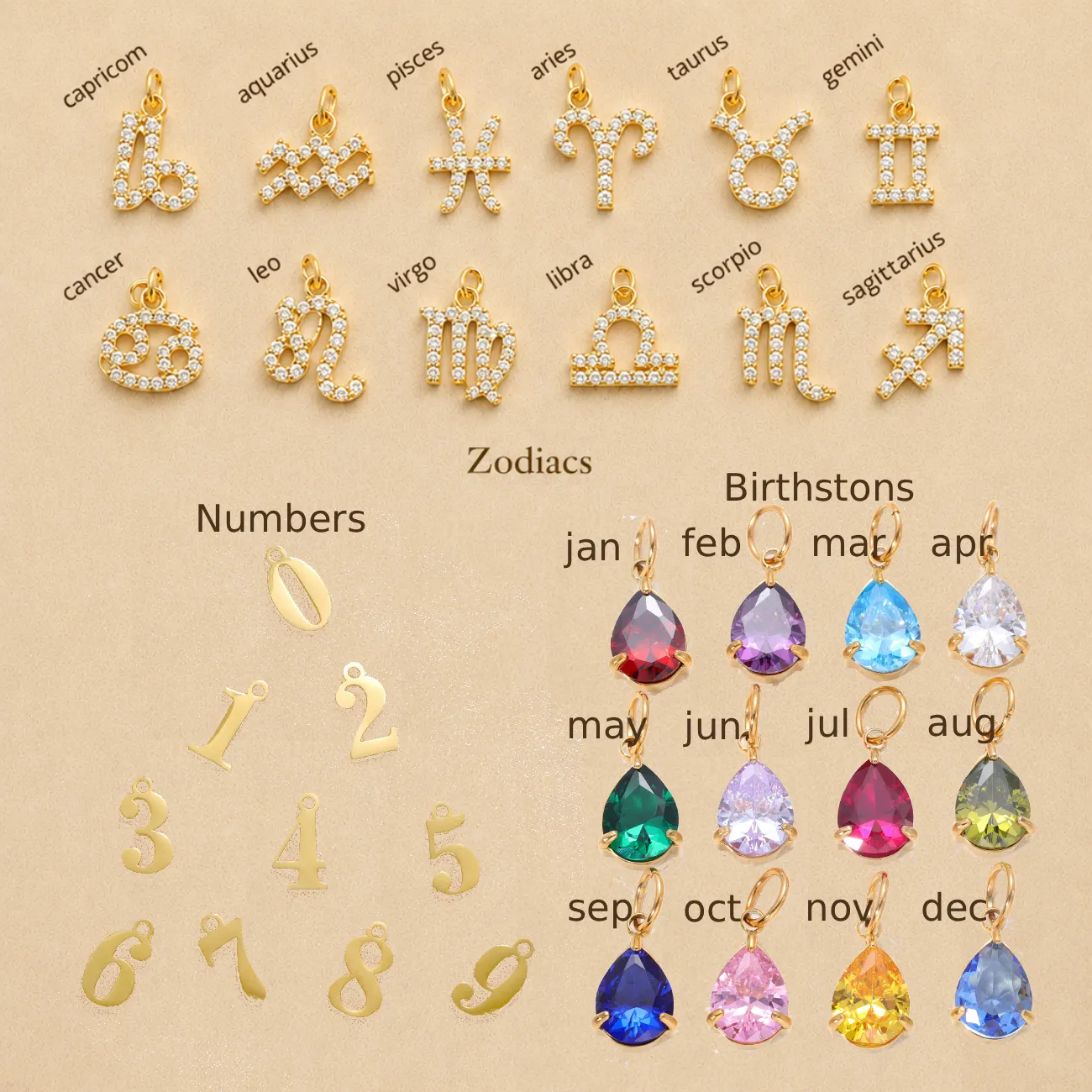 Personalized Gold Charm Bracelet: Custom Initial, Vintage Chunky Charms thumbnail